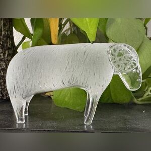 WATERFORD Crystal Comeragh Mountain Sheep Figurine Slovenia Ram